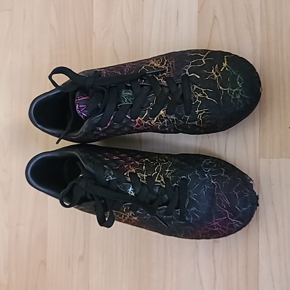 Vizari Kid's Zodiac Rainbow FG Firm Ground Outdoor Soccer | Black Size 1Y - Picture 3 of 8